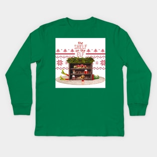 The Shelf on the Elf Kids Long Sleeve T-Shirt